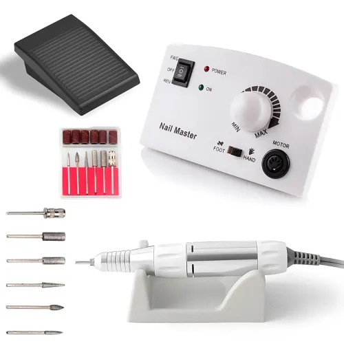 Фрезер для маникюра и педикюра Nail Master DM-211 (ZS-602) 30 000 об/мин, 30 Вт, педаль, реверс, набор насадок