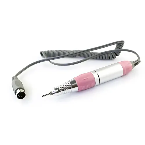 Фрезер для манікюру та педикюру Nail Master ZS-602, 65 Вт, 45 000 об./хв, реверс, педаль, набір фрез, рожевий - фото 5