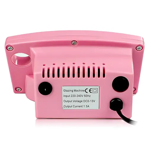 Фрезер для манікюру та педикюру Nail Master ZS-602, 65 Вт, 45 000 об./хв, реверс, педаль, набір фрез, рожевий - фото 4