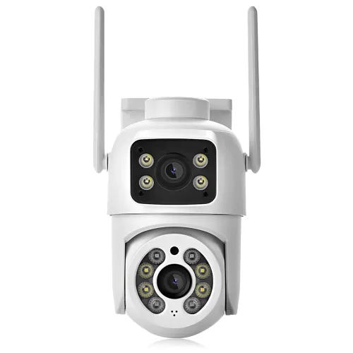 IP Wi-Fi камера Q13, 6 МП, 2 об'єктиви 3 Мп + 3 Мп, AI стеження, нічне бачення 25 м, iCSee, IP66, PTZ, дуплекс - фото 2