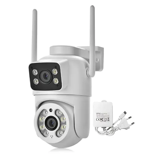IP WiFi камера Q13, 6 МП, 2 объектива 3Мп+3Мп, AI слежение, ночное видение 25 м, iCSee, IP66, PTZ, дуплекс - фото 3