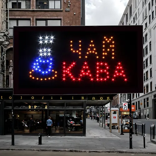 Вывеска LED «КАВА ЧАЙ», светодиодное табло, питание 220V, 48×25 см - фото 10