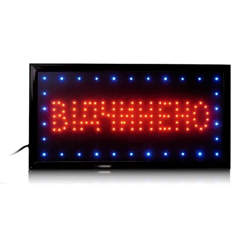 Светодиодная LED вывеска табло «ВІДЧИНЕНО» настенная, анимация, питание 220В, 48×25 см - фото 2