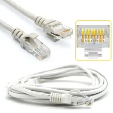 Патч-корд LAN RJ-45 UTP Cat.5e, 10 м, інтернет-кабель 13525, для роутерів, модемів, ПК 5