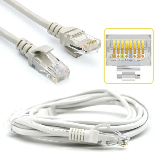Патч-корд LAN RJ-45 UTP Cat.5e, 10 м, інтернет-кабель 13525, для роутерів, модемів, ПК 5