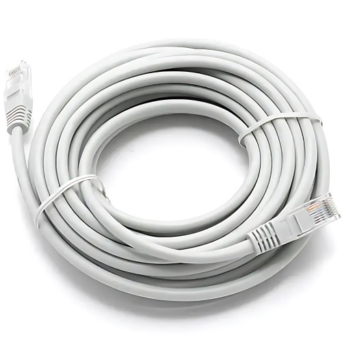 Патч корд LAN RJ-45 UTP Cat.5e, 10 м, интернет-кабель 13525, для роутеров, модемов, ПК 5 - фото 2