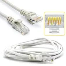 Патч-корд LAN RJ-45 UTP Cat.5e, 10 м, інтернет-кабель 13525, для роутерів, модемів, ПК 5