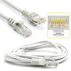 Патч-корд LAN RJ-45 UTP Cat.5e, 10 м, інтернет-кабель 13525, для роутерів, модемів, ПК 5