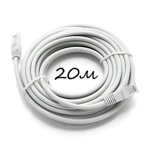 Патч-корд LAN RJ-45 UTP Cat.5e, 10 м, інтернет-кабель 13525, для роутерів, модемів, ПК 20 - фото 8