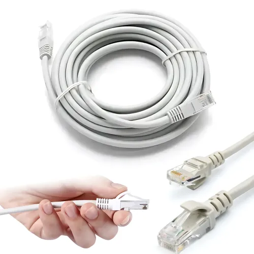 Патч-корд LAN RJ-45 UTP Cat.5e, 10 м, інтернет-кабель 13525, для роутерів, модемів, ПК 20