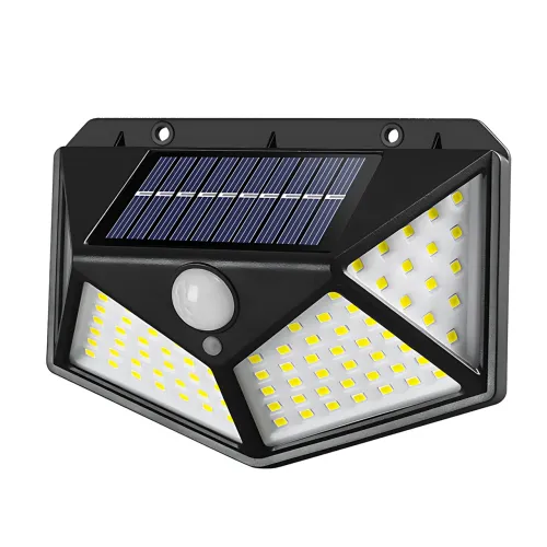 Вуличний світильник на сонячній батареї SH-100, 100 LED, датчик руху, IP65, акумулятор 600 мА·год, настінний - фото 3