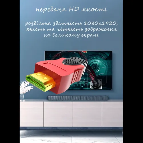 Кабель HDMI–HDMI (V1.4) 20 м с дополнительной оплёткой, позолоченными коннекторами, поддержкой 3D, Ethernet - фото 7