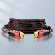 Кабель HDMI-HDMI (V1.4) 20 м з додатковим обплетенням, позолоченими конекторами, підтримкою 3D, Ethernet