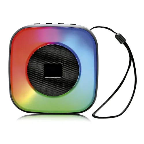Караоке Bluetooth колонка SPS LX-01, 15 Вт, USB, FM, 1200 мА·год, чорний - фото 6