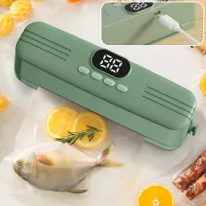 Вакууматор AND 1425, USB, 7.4 Вт, портативный, перезаряжаемый, мини-упаковщик для продуктов, зеленый