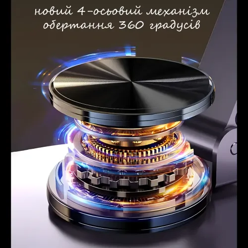 Підставка для телефона та планшета AND1315, металева, складана, 360° поворот, універсальна, нековзна, компактна - фото 7