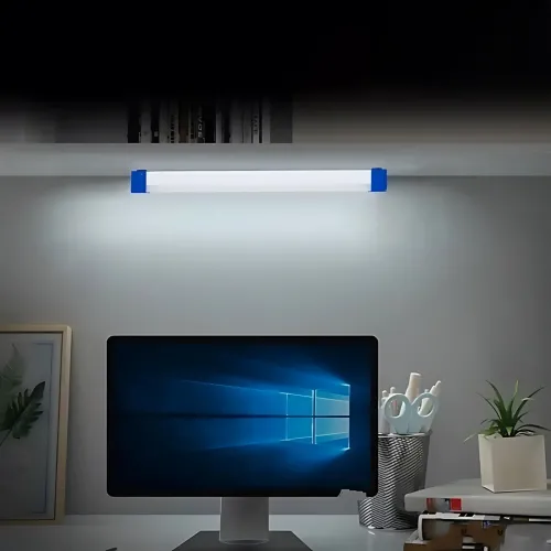 Світлодіодна USB LED-лампа-нічник на магніті, 60 Вт, 3 режими, IP65, 32 см, білий - фото 10