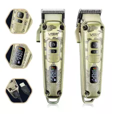 Машинка для стриження волосся й бороди VGR V-005, 5 Вт, 4 швидкості, USB-C, 8 насадок 1.5-19 мм, LED-дисплей