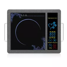 Електроплита інфрачервона Domotec MS-5842, 2000 Вт, 1 конфорка, сенсорне керування, склокераміка, з таймером і автовимкненням