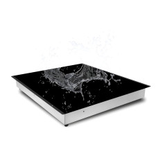Індукційна електроплита Domotec MS-5864, настільна, 4 конфорки, 5900 Вт, сенсорне керування, склокераміка, чорна