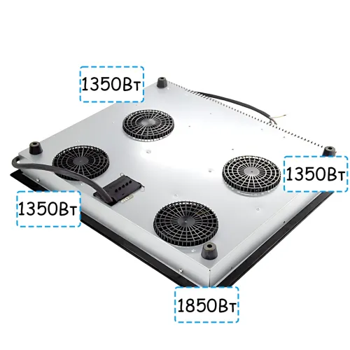 Індукційна електроплита Domotec MS-5864, настільна, 4 конфорки, 5900 Вт, сенсорне керування, склокераміка, чорна - фото 6