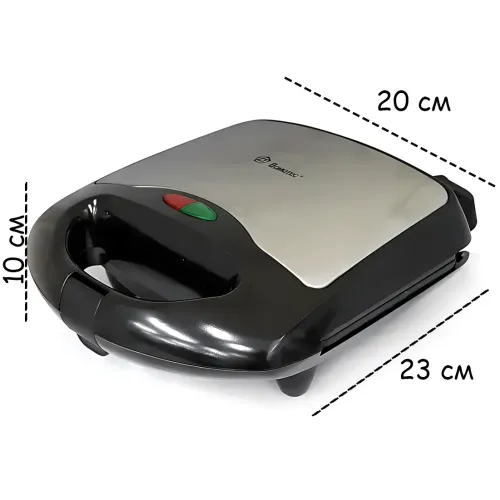 Вафельниця електрична Domotec MS-7705, 1000 Вт, 2 форми, антипригарне покриття, терморегулятор, індикатор готовності - фото 10