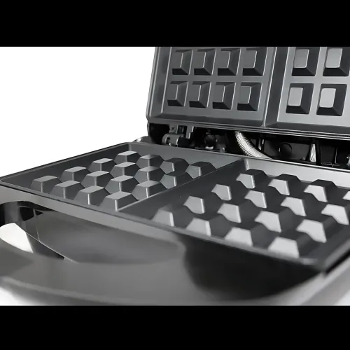 Вафельниця електрична Domotec MS-7705, 1000 Вт, 2 форми, антипригарне покриття, терморегулятор, індикатор готовності - фото 5
