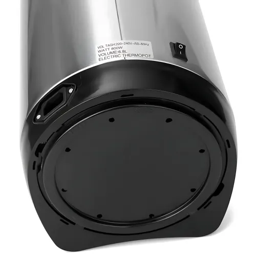 Термопот Domotec MS-6000 6 л, 800 Вт, неіржавка сталь, автовимкнення, шкала рівня води, обертова основа 360° - фото 8