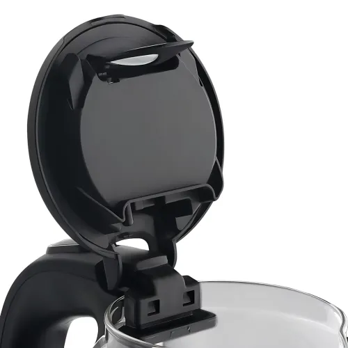 Електрочайник Domotec MS-7910 1 л, 1650 Вт, скляний корпус з LED-підсвіткою, автовимкнення, поворотна база 360°, чорний - фото 4