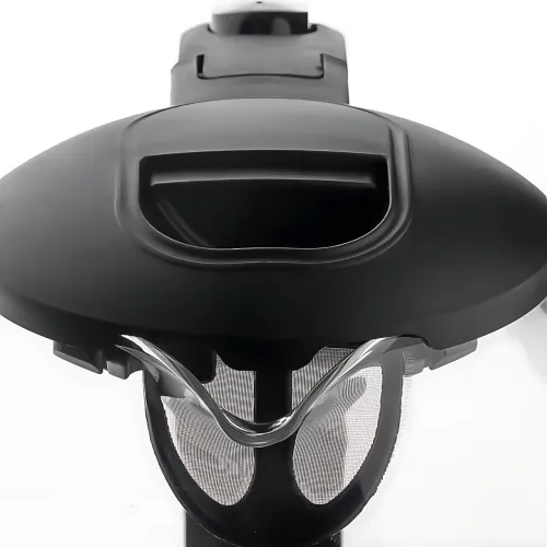 Електрочайник Domotec MS-7910 1 л, 1650 Вт, скляний корпус з LED-підсвіткою, автовимкнення, поворотна база 360°, чорний - фото 5