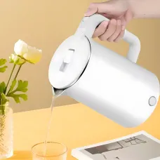 Электрический чайник Domotec MS 5028 2 л, 2000 Вт, пластиковый термо корпус, фильтр от накипи, авто отключение Белый