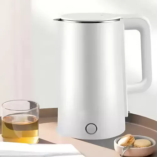 Электрический чайник Domotec MS 5028 2 л, 2000 Вт, пластиковый термо корпус, фильтр от накипи, авто отключение Белый - фото 2