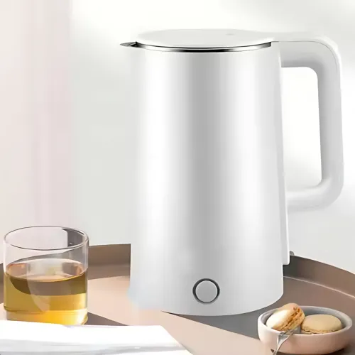 Электрический чайник Domotec MS 5028 2 л, 2000 Вт, пластиковый термо корпус, фильтр от накипи, авто отключение Белый - фото 2