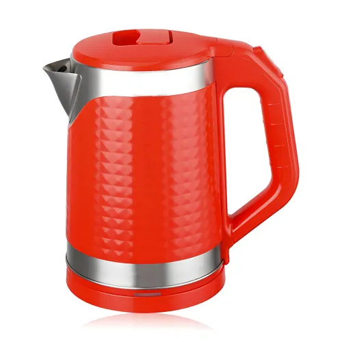Електрочайник Domotec MS-5027 2.2 л, 1500 Вт, пластик, прихований нагрівальний елемент, автовимкнення, поворот на 360°, червоний - фото 2