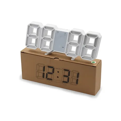 Электронные настольные часы LY-1089 (VST-883) с белой LED-подсветкой, термометром и будильником - фото 7