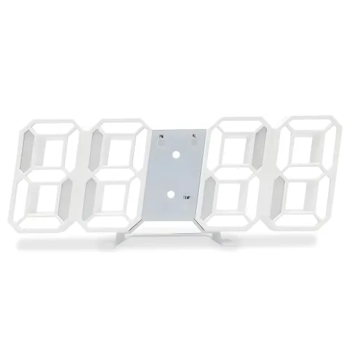 Электронные настольные часы LY-1089 (VST-883) с белой LED-подсветкой, термометром и будильником - фото 2