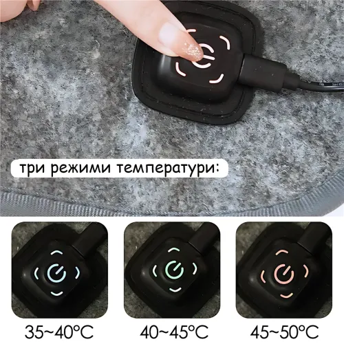 Електроковдра з підігрівом від Power Bank 160×80 см — 3 режими нагрівання, USB, для дому, авто, офісу та відпочинку - фото 5