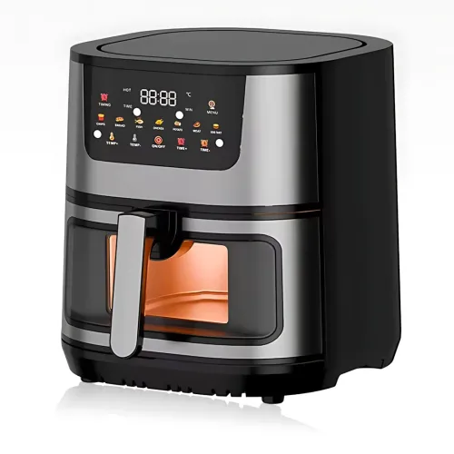 Аерогриль Domotec MS-3223 — 12 л, 3500 Вт, 15 програм, сенсорне керування, оглядове вікно з підсвіткою, антипригарна чаша - фото 2
