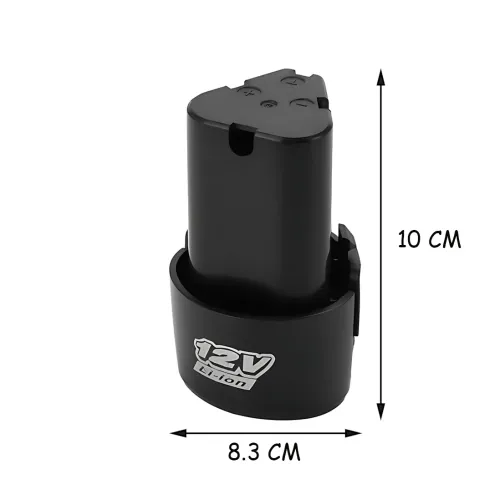 Акумулятор 12V Li-Ion MA693 для електроінструмента, 1.5 А·год, для шурупокрута, болгарки, дриля, захист від перевантаження, чорний - фото 8
