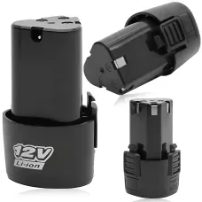 Акумулятор 12V Li-Ion MA693 для електроінструмента, 1.5 А·год, для шурупокрута, болгарки, дриля, захист від перевантаження, чорний