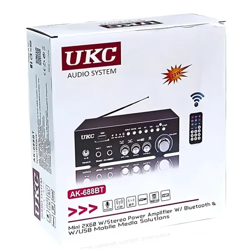 Підсилювач звуку AMP 688 BT 2CH — потужний двоканальний підсилювач з Bluetooth, USB і пультом ДК - фото 10
