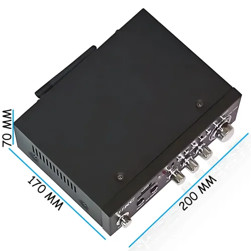 Підсилювач звуку AMP 688 BT 2CH — потужний двоканальний підсилювач з Bluetooth, USB і пультом ДК - фото 8