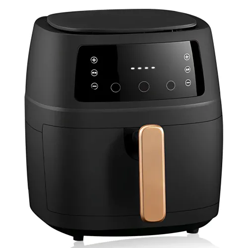 Аерогриль Black S-18 8L MA656, аерофритюрниця 1800 Вт, чаша 8 л, сенсорне керування, антипригарний кошик, чорний - фото 2