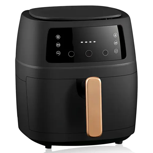 Аерогриль Black S-18 8L MA656, аерофритюрниця 1800 Вт, чаша 8 л, сенсорне керування, антипригарний кошик, чорний - фото 2