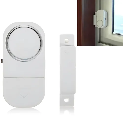 Бездротова сигналізація для дверей і вікон MA663 Door and Window Alarm, звуковий датчик 120 дБ, живлення від батарейок, білий - фото 9