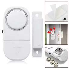 Бездротова сигналізація для дверей і вікон MA663 Door and Window Alarm, звуковий датчик 120 дБ, живлення від батарейок, білий