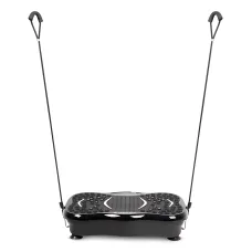 Віброплатформа для схуднення з LED-дисплеєм і Bluetooth, до 120 кг, 99 рівнів, з еспандерами та петлями, фітнес-платформа для дому
