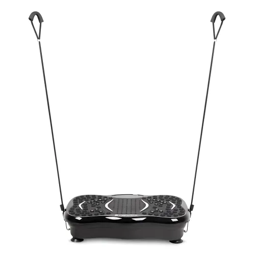 Віброплатформа для схуднення з LED-дисплеєм і Bluetooth, до 150 кг, 99 рівнів, з еспандерами та петлями, фітнес-платформа для дому - фото 2