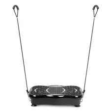 Віброплатформа для схуднення з LED-дисплеєм і Bluetooth, до 120 кг, 99 рівнів, з еспандерами та петлями, фітнес-платформа для дому