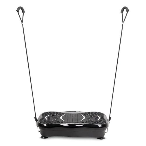 Виброплатформа для похудения с LED-дисплеем и Bluetooth, до 150 кг, 99 уровней, с эспандерами и петлями, фитнес-платформа для дома